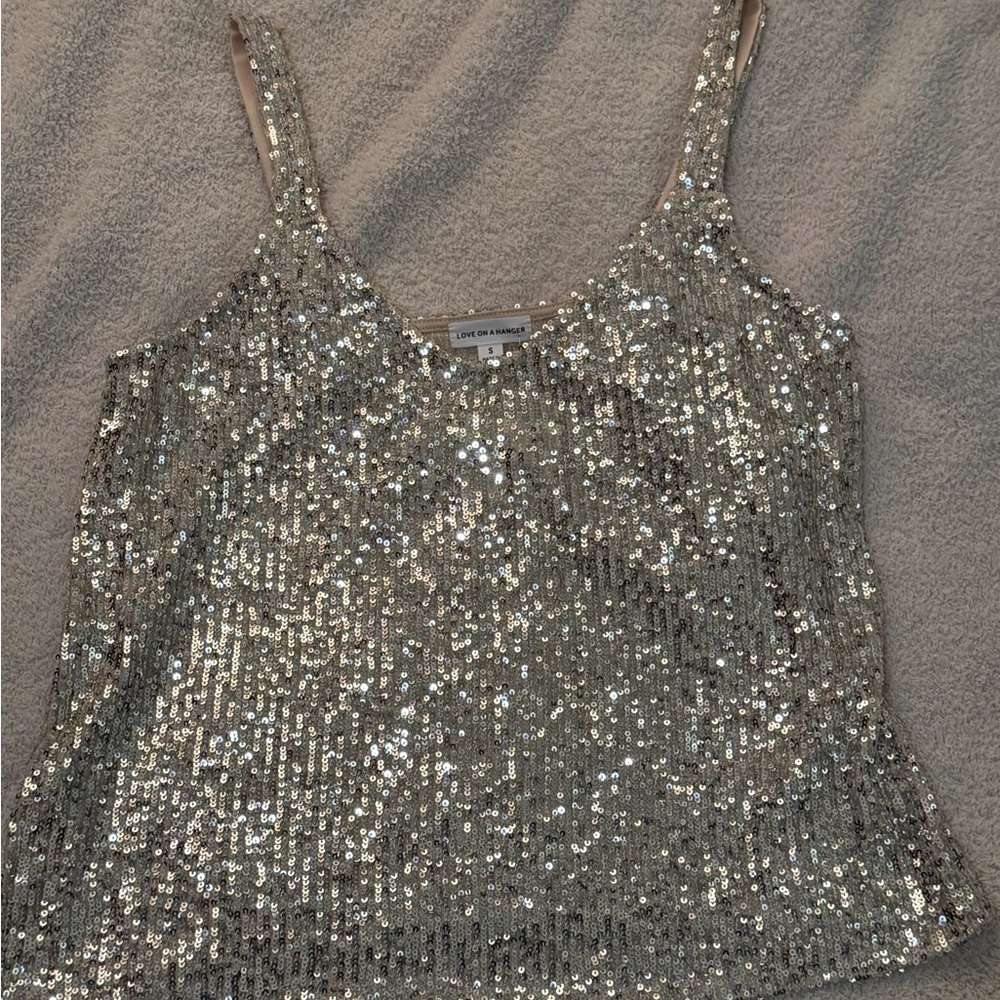 love on a hanger champagne  Sequin